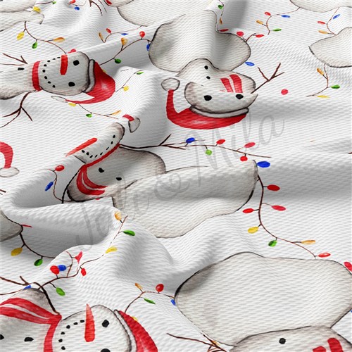 Christmas Liverpool Bullet Textured Stretch Solid Strip Thick Knit Jersey Fabric