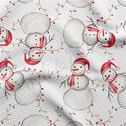 Christmas Liverpool Bullet Textured Stretch Solid Strip Thick Knit Jersey Fabric