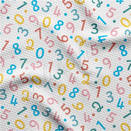 Back to School AA2363 Liverpool Bullet Textured Stretch Solid Strip Thick Knit Jersey Fabric