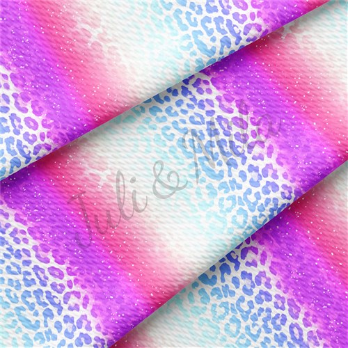 Cheetah Leopard AA173 TBP102 Liverpool Bullet Textured Stretch Solid Strip Thick Knit Jersey Fabric