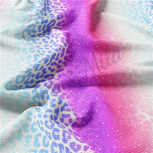 Cheetah Leopard AA173 TBP102 Liverpool Bullet Textured Stretch Solid Strip Thick Knit Jersey Fabric