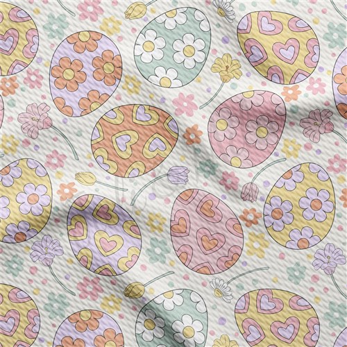 Easter Liverpool Bullet Textured Stretch Solid Strip Thick Knit Jersey Fabric