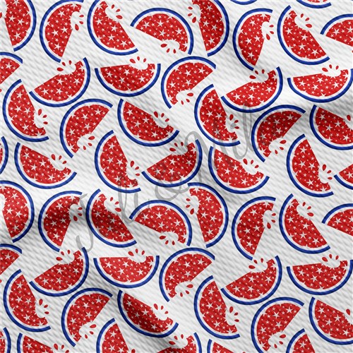 Patriotic 4th of July Printed Liverpool (PT34) TBP102 & Get a Free $89.99 Embroidery Bundle