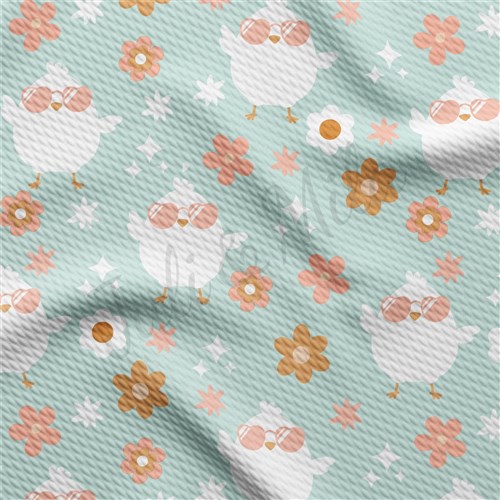 Easter Liverpool Bullet Textured Stretch Solid Strip Thick Knit Jersey Fabric