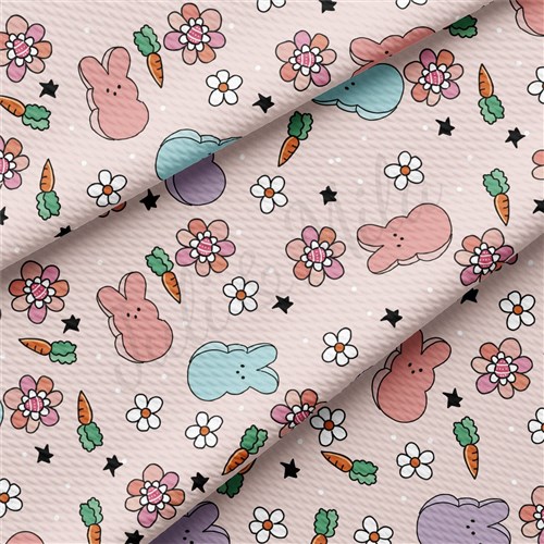 Easter Bunnies Printed Liverpool Fabric AA2114 & Get a Free $89.99 Embroidery Bundle