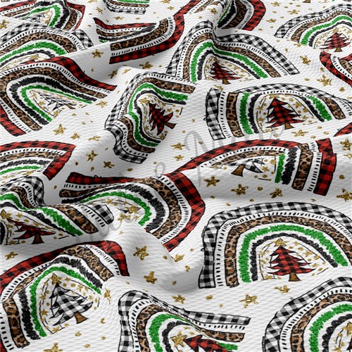 Christmas Liverpool Bullet Textured Stretch Solid Strip Thick Knit Jersey Fabric