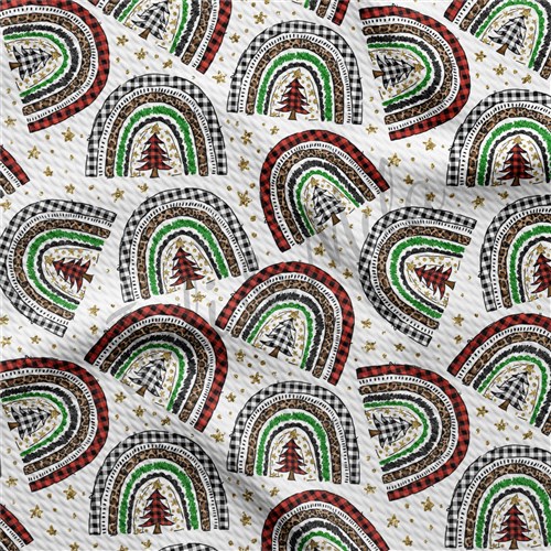 Christmas Liverpool Bullet Textured Stretch Solid Strip Thick Knit Jersey Fabric