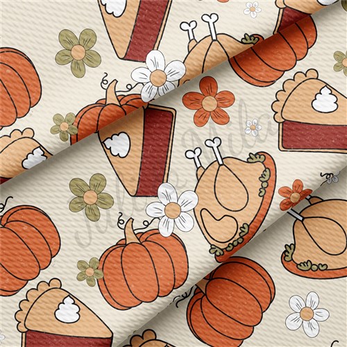 Thanksgiving Fall Autumn Liverpool Bullet Textured Stretch Solid Strip Thick Knit Jersey Fabric
