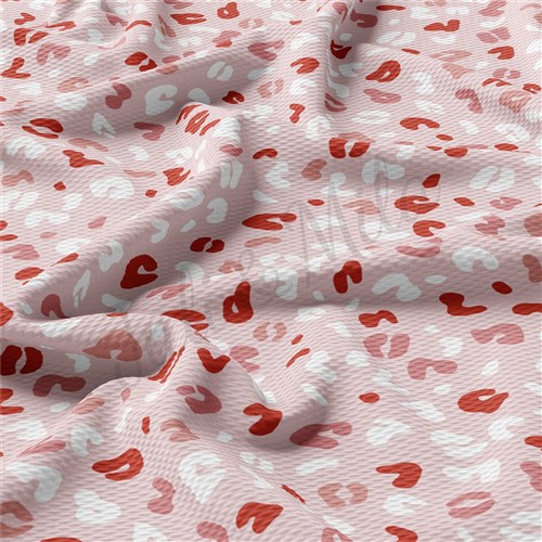 Valentine's Day Printed Liverpool Bullet Textured Stretch Solid Strip Thick Knit Jersey Fabric