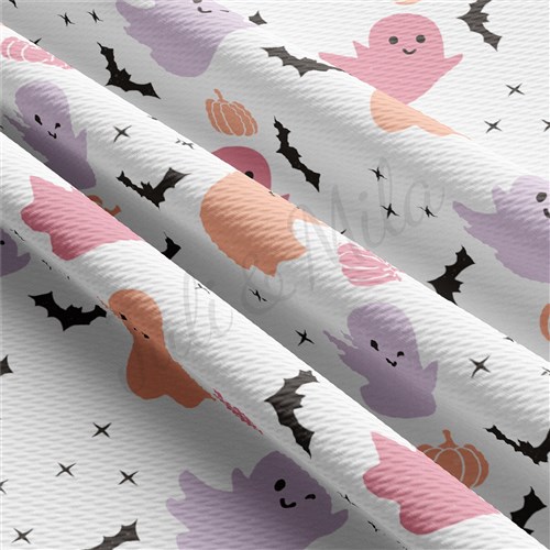 Fall AutumnPrinted Liverpool Bullet Textured Stretch Solid Strip Thick Knit Jersey Fabric