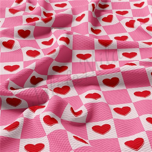 Valentine's Day Liverpool Bullet Textured Stretch Solid Strip Thick Knit Jersey Fabric