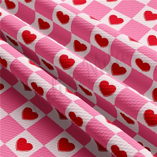 Valentine's Day Liverpool Bullet Textured Stretch Solid Strip Thick Knit Jersey Fabric