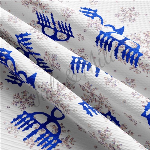 Hanukkah Liverpool Bullet Textured Stretch Solid Strip Thick Knit Jersey Fabric