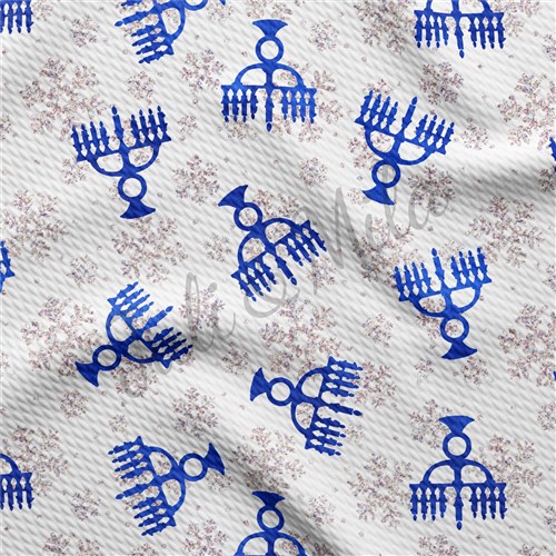 Hanukkah Liverpool Bullet Textured Stretch Solid Strip Thick Knit Jersey Fabric