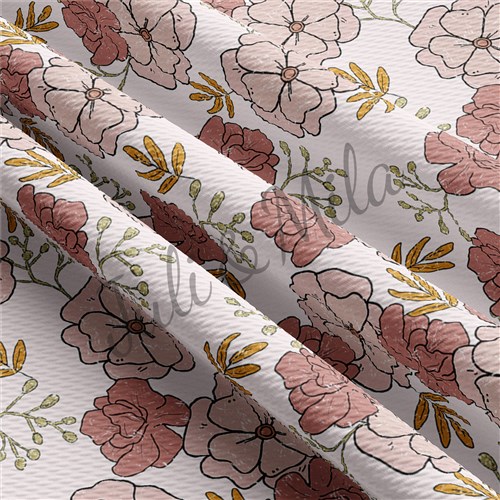 Floral Printed Liverpool 4 Way Fabric Floral88 & Get a Free $89.99 Embroidery Bundle