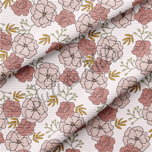 Floral Printed Liverpool 4 Way Fabric Floral88 & Get a Free $89.99 Embroidery Bundle