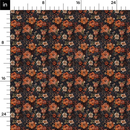 Autumn Fall Halloween Printed Liverpool Fabric AA1817 & Get a Free $89.99 Embroidery Bundle