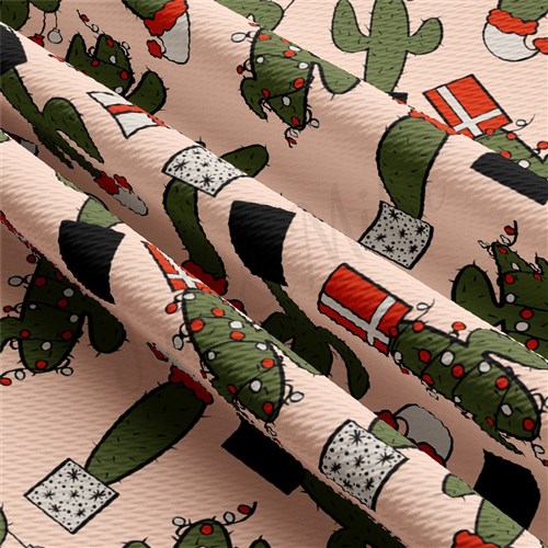 Christmas Liverpool Bullet Textured Stretch Solid Strip Thick Knit Jersey Fabric