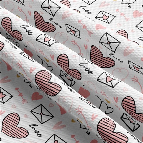 Valentine's Day Liverpool Bullet Textured Stretch Solid Strip Thick Knit Jersey Fabric