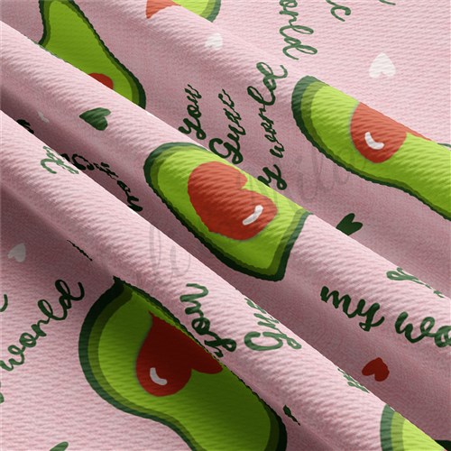 You Guac My World Valentine's Day Fabric AA1132 & Get a Free $89.99 Embroidery Bundle