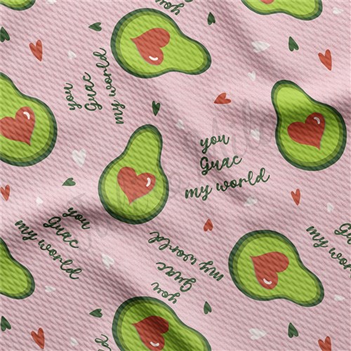 You Guac My World Valentine's Day Fabric AA1132 & Get a Free $89.99 Embroidery Bundle