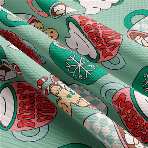 Christmas Printed Liverpool Fabric christmas AA1879 & Get a Free $89.99 Embroidery Bundle