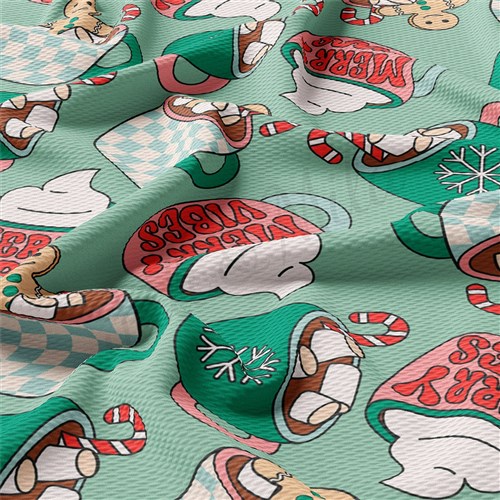 Christmas Printed Liverpool Fabric christmas AA1879 & Get a Free $89.99 Embroidery Bundle