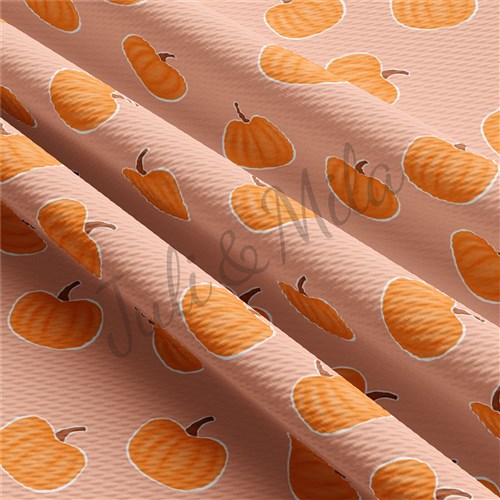 Pumpkin Printed Liverpool 4 Way Fabric pumpkin3 & Get a Free $89.99 Embroidery Bundle