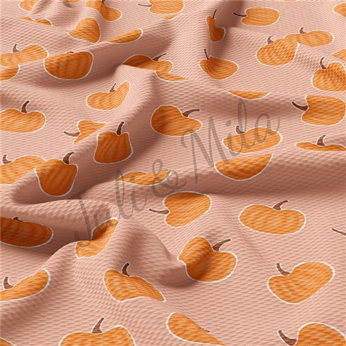 Pumpkin Printed Liverpool 4 Way Fabric pumpkin3 & Get a Free $89.99 Embroidery Bundle
