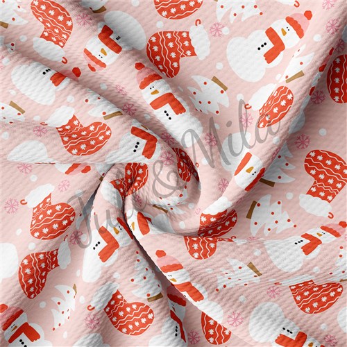 Pink Winter party Printed Liverpool 4Way AC5 & Get a Free $89.99 Embroidery Bundle