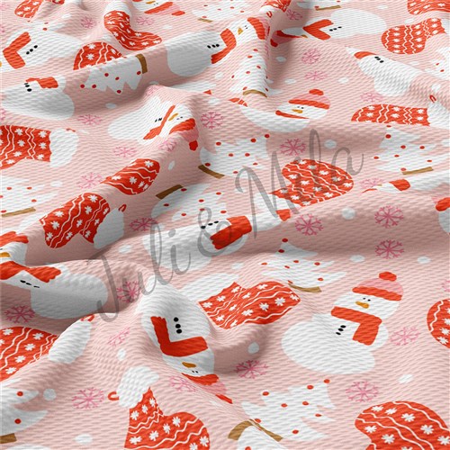 Pink Winter party Printed Liverpool 4Way AC5 & Get a Free $89.99 Embroidery Bundle