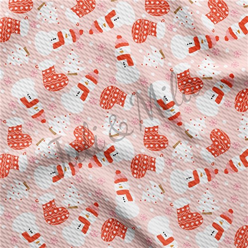 Pink Winter party Printed Liverpool 4Way AC5 & Get a Free $89.99 Embroidery Bundle