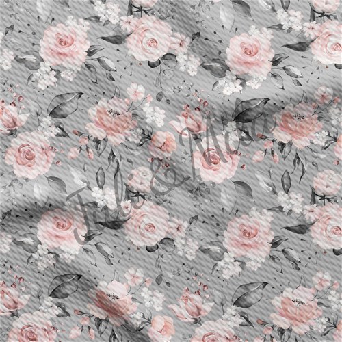 Printed Floral Liverpool Fabric Bow Floral (F29) & Get a Free $89.99 Embroidery Bundle