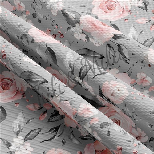 Printed Floral Liverpool Fabric Bow Floral (F29) & Get a Free $89.99 Embroidery Bundle