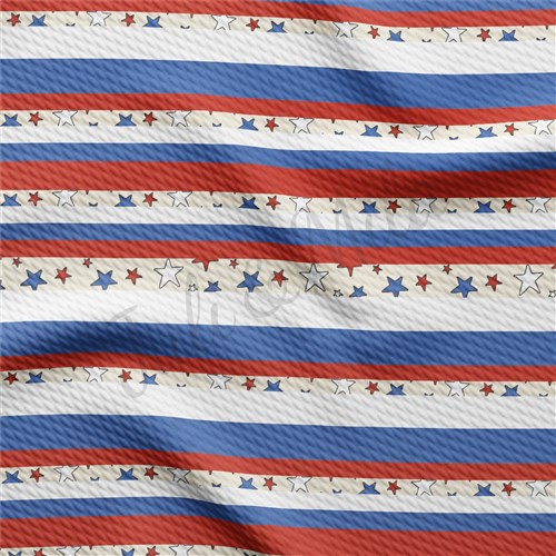 Printed Liverpool Bullet Textured Stretch Solid Strip Thick Knit Jersey Fabric
