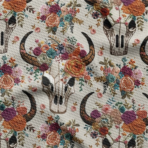 Embroidery Printed Liverpool Fabric AA1790 & Get a Free $89.99 Embroidery Bundle