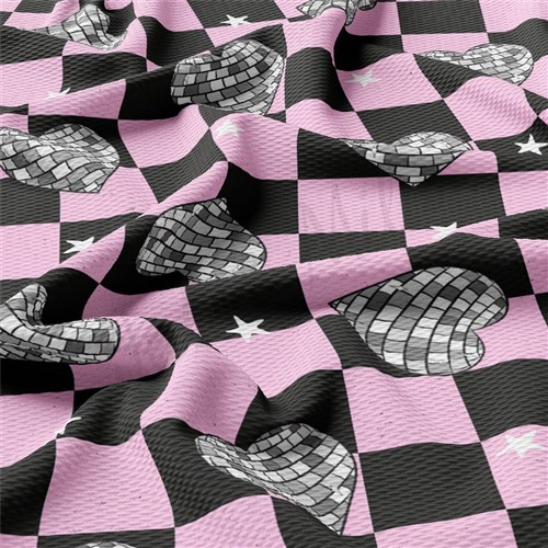 Valentine's Day Liverpool Bullet Textured Stretch Solid Strip Thick Knit Jersey Fabric