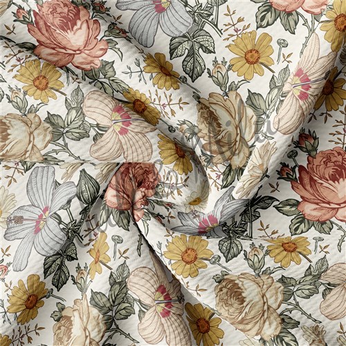 Printed Floral Liverpool 4 Way for Bows Roses(F12) & Get a Free $89.99 Embroidery Bundle
