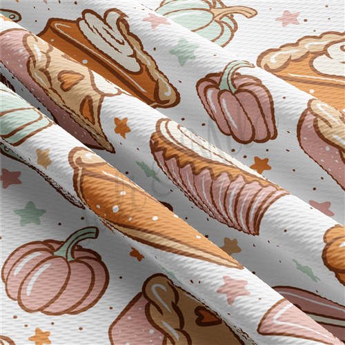 Thanksgiving Fall Autumn Liverpool Bullet Textured Stretch Solid Strip Thick Knit Jersey Fabric