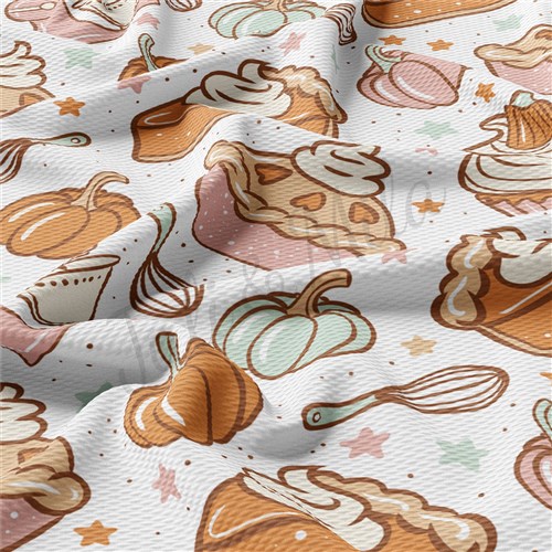Thanksgiving Fall Autumn Liverpool Bullet Textured Stretch Solid Strip Thick Knit Jersey Fabric
