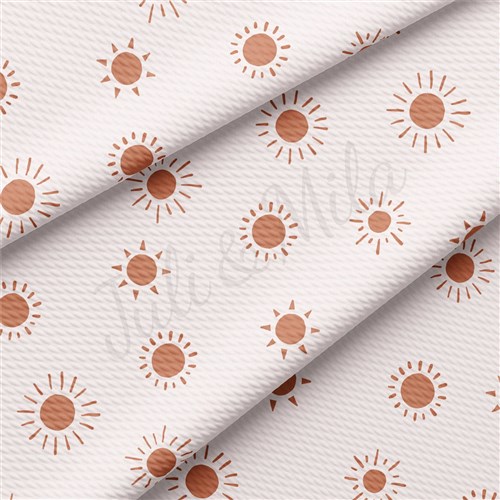 Boho Sun Liverpool Bullet Textured Stretch Solid Strip Thick Knit Jersey Fabric