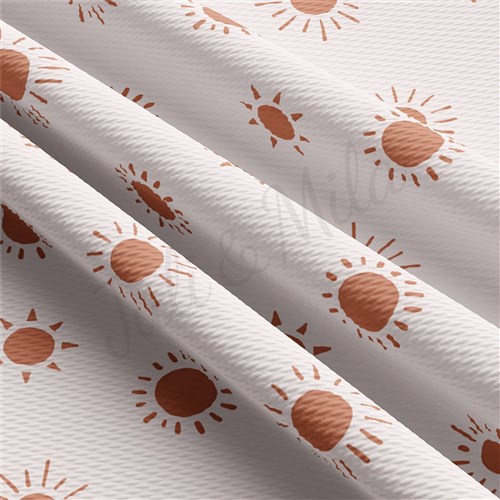 Boho Sun Liverpool Bullet Textured Stretch Solid Strip Thick Knit Jersey Fabric
