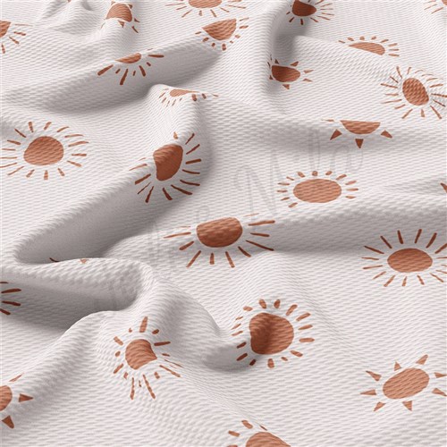 Boho Sun Liverpool Bullet Textured Stretch Solid Strip Thick Knit Jersey Fabric