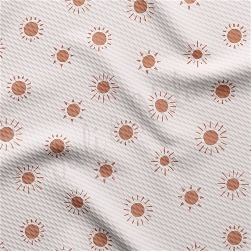 Boho Sun Liverpool Bullet Textured Stretch Solid Strip Thick Knit Jersey Fabric