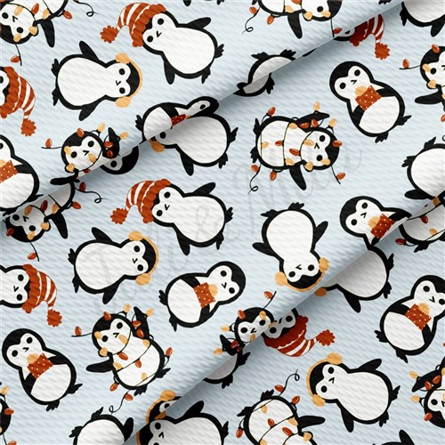 Christmas Christmas Liverpool Bullet Textured Stretch Solid Strip Thick Knit Jersey Fabric