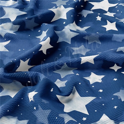 Patriotic 4th of July Printed Liverpool Fabric AA1649 & Get a Free $89.99 Embroidery Bundle