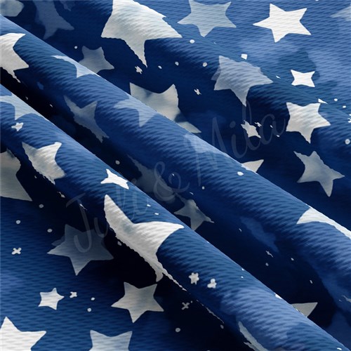 Patriotic 4th of July Printed Liverpool Fabric AA1649 & Get a Free $89.99 Embroidery Bundle