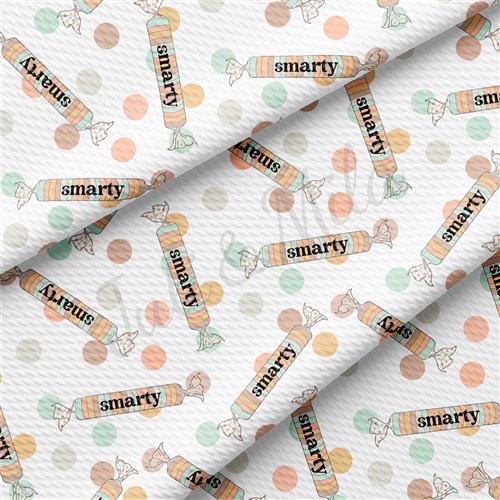 Smarty Printed Liverpool Bullet Textured Stretch Solid Strip Thick Knit Jersey Fabric