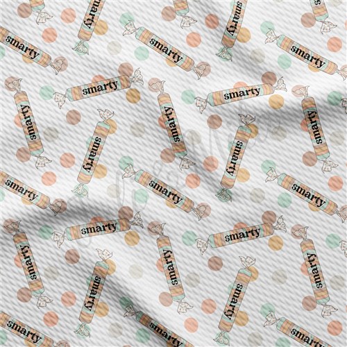 Smarty Printed Liverpool Bullet Textured Stretch Solid Strip Thick Knit Jersey Fabric