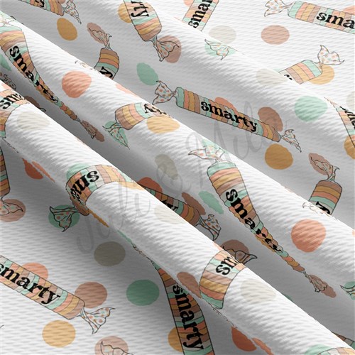 Smarty Printed Liverpool Bullet Textured Stretch Solid Strip Thick Knit Jersey Fabric